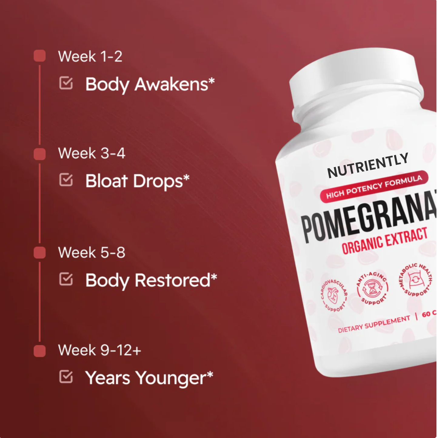 Organic Pomegranate Extract Capsules