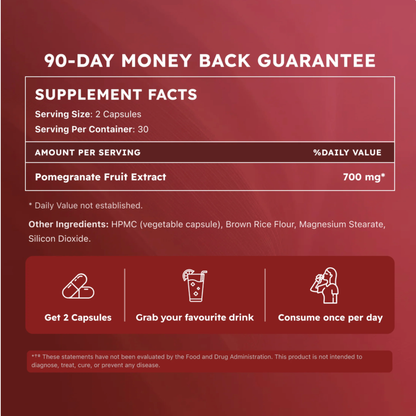 Organic Pomegranate Extract Capsules