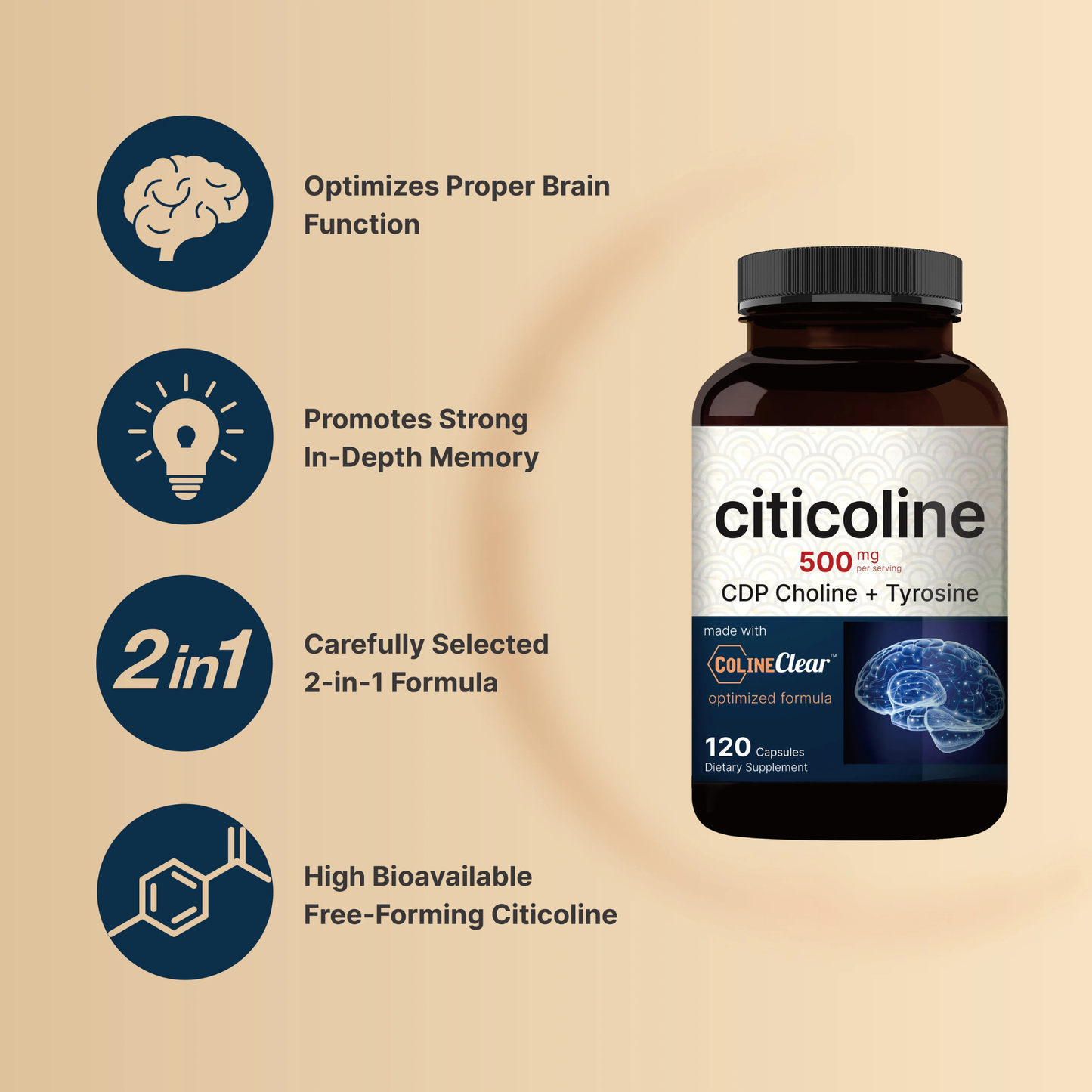 Citicoline Cognitive Support Formula